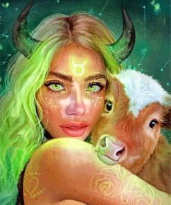 Taurus Lady Diamond Painting