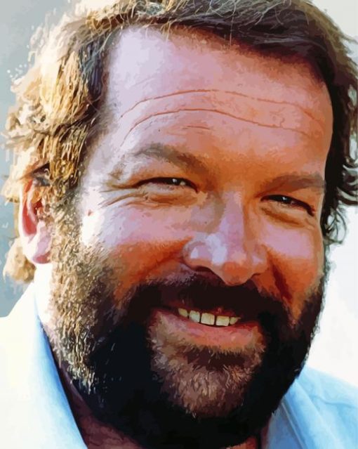 The Actor Bud Spencer Diamond painting