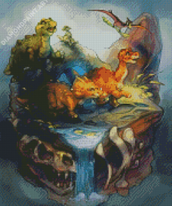 The Land Before Time Art Diamond Painting