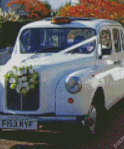 White London Taxi Diamond Painting