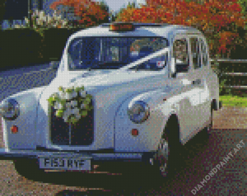 White London Taxi Diamond Painting