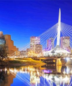 Winnipeg Skyline Canada Diamond Painting