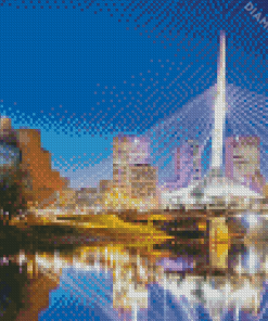 Winnipeg Skyline Canada Diamond Painting