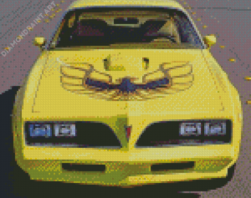 Yellow 78 Firebird Trans Am Diamond Painting