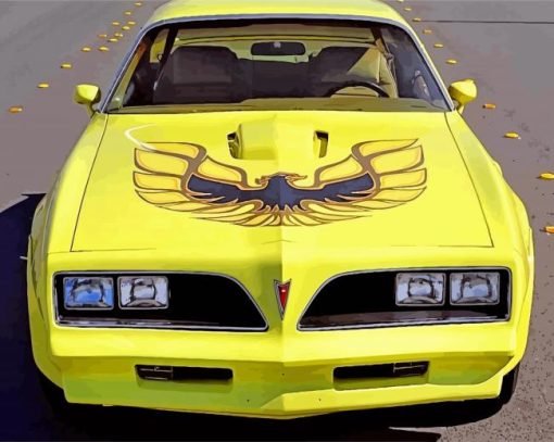 Yellow 78 Firebird Trans Am Diamond Painting