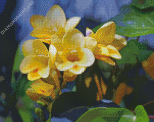 Yellow Flower Freesia Diamond Painting