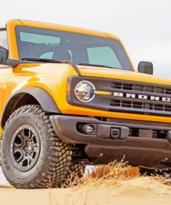 Yellow Ford Bronco Diamond Painting