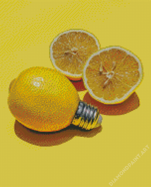 Yellow Lemon Fruit Diamond Painting