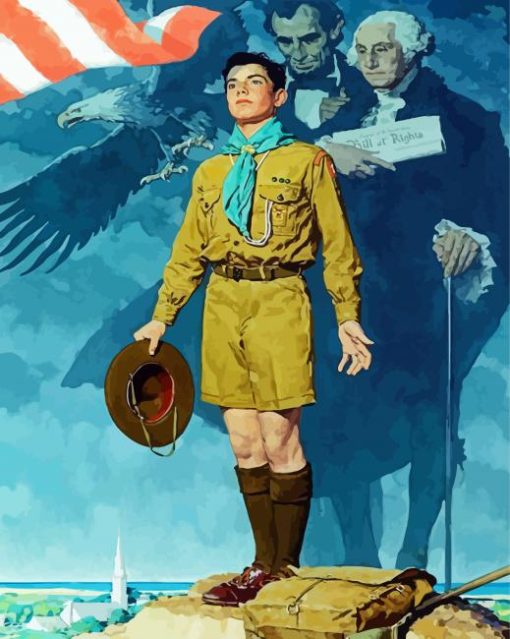 Young Boy Scouts Diamond Painting