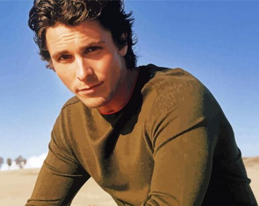 Young Christian Bale Diamond Painting