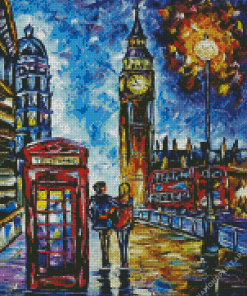 Abstract London Couple Art Diamond painting