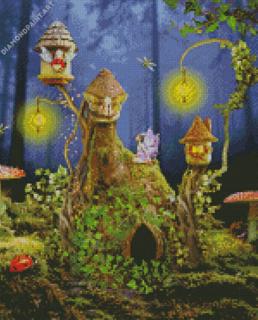 Aesthetic Fairy Houses Diamond Painting