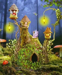 Aesthetic Fairy Houses Diamond Painting