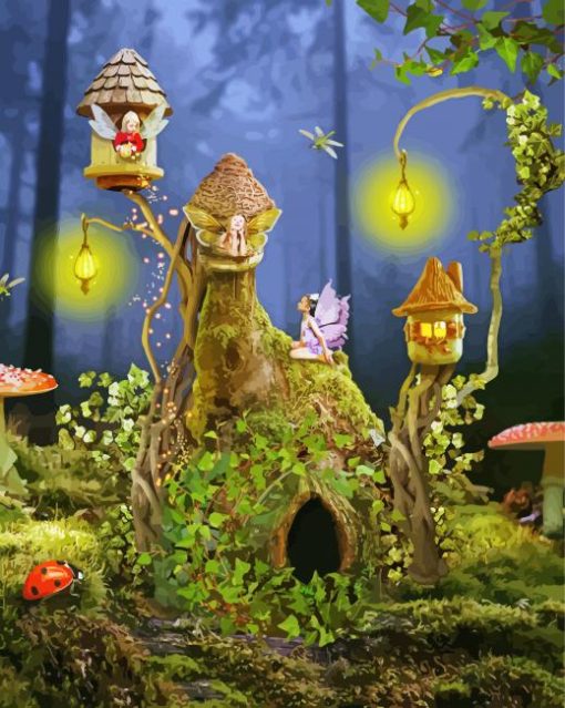 Aesthetic Fairy Houses Diamond Painting