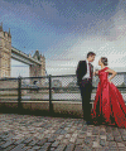 Aesthetic London Couple Diamond painting