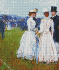 At The Grand Prix George Seurat Diamond Painting