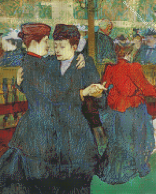 At The Moulin Rouges Toulouse Lautrec Diamond Painting