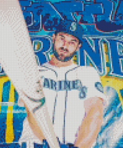 Baseballer Mitch Haniger Diamond painting