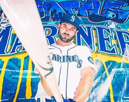 Baseballer Mitch Haniger Diamond painting