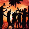 Beach Party Silhouette Diamond Painting