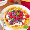 Belgian Waffle With Fruits Diamond Painting