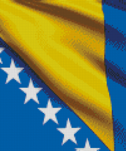 Bosnian Flag Diamond Painting