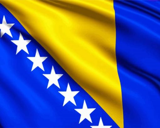 Bosnian Flag Diamond Painting