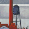 Chimney And Water Tower Demuth Diamond Painting