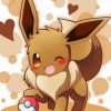 Cute Eevee Pokemon Diamond Painting