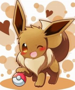 Cute Eevee Pokemon Diamond Painting