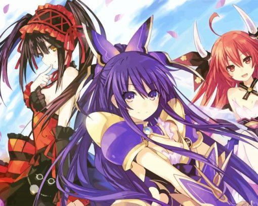 Date A Live Anime Girls Diamond Painting