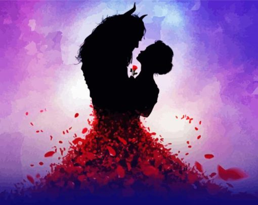 Disney Beauty Silhouette Diamond Painting