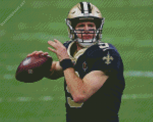 Drew Brees American Football Player Diamond painting