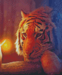 Fairy And Tiger Diamond Painting