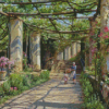 Floral Garden Pergola Diamond Painting