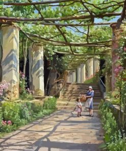 Floral Garden Pergola Diamond Painting