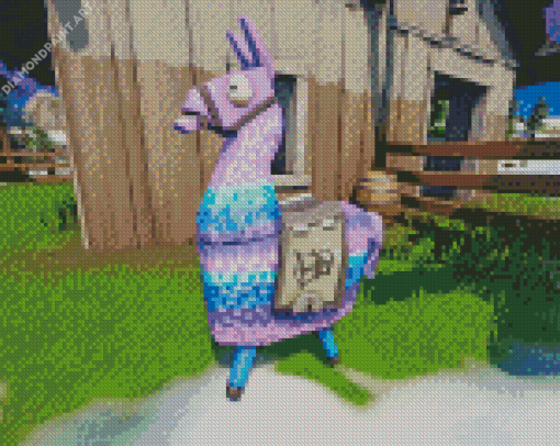 Fortnite Game Llama Diamond Painting