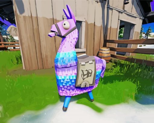 Fortnite Game Llama Diamond Painting