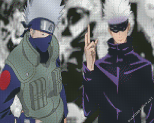 Kakashi And Gojo Anime Diamond Painting