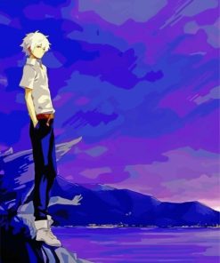 Kaworu Nagisa Avangelion Anime Character Diamond Painting