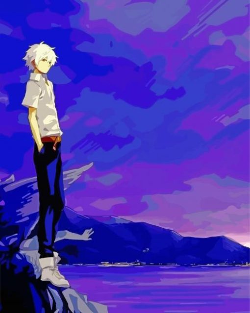 Kaworu Nagisa Avangelion Anime Character Diamond Painting