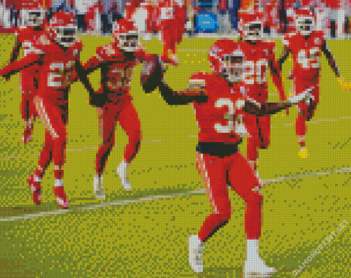 Kc Chiefs Football Team Players Diamond painting