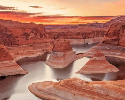 Lake Powell Sunset Diamond Painting