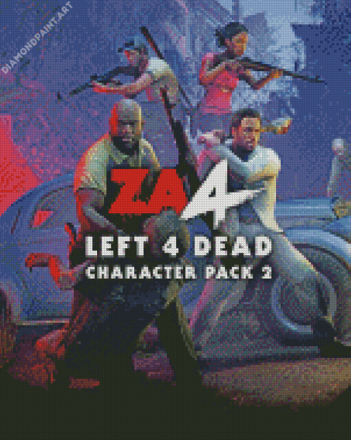 Left 4 Dead Game Poster Diamond Painting