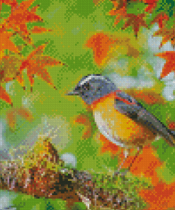 Lovely Robin In Autumn Diamond Painting