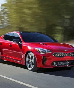 Luxury Red Kia Stinger Diamond Painting