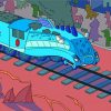 Mallard Train Cartoon Diamond Painting