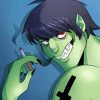 Murdoc Niccals Smoking Art Diamond painting paint by numbers