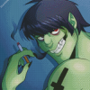 Murdoc Niccals Smoking Art Diamond painting paint by numbers