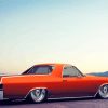 Orange Chevrolet El Camino Car Diamond Painting